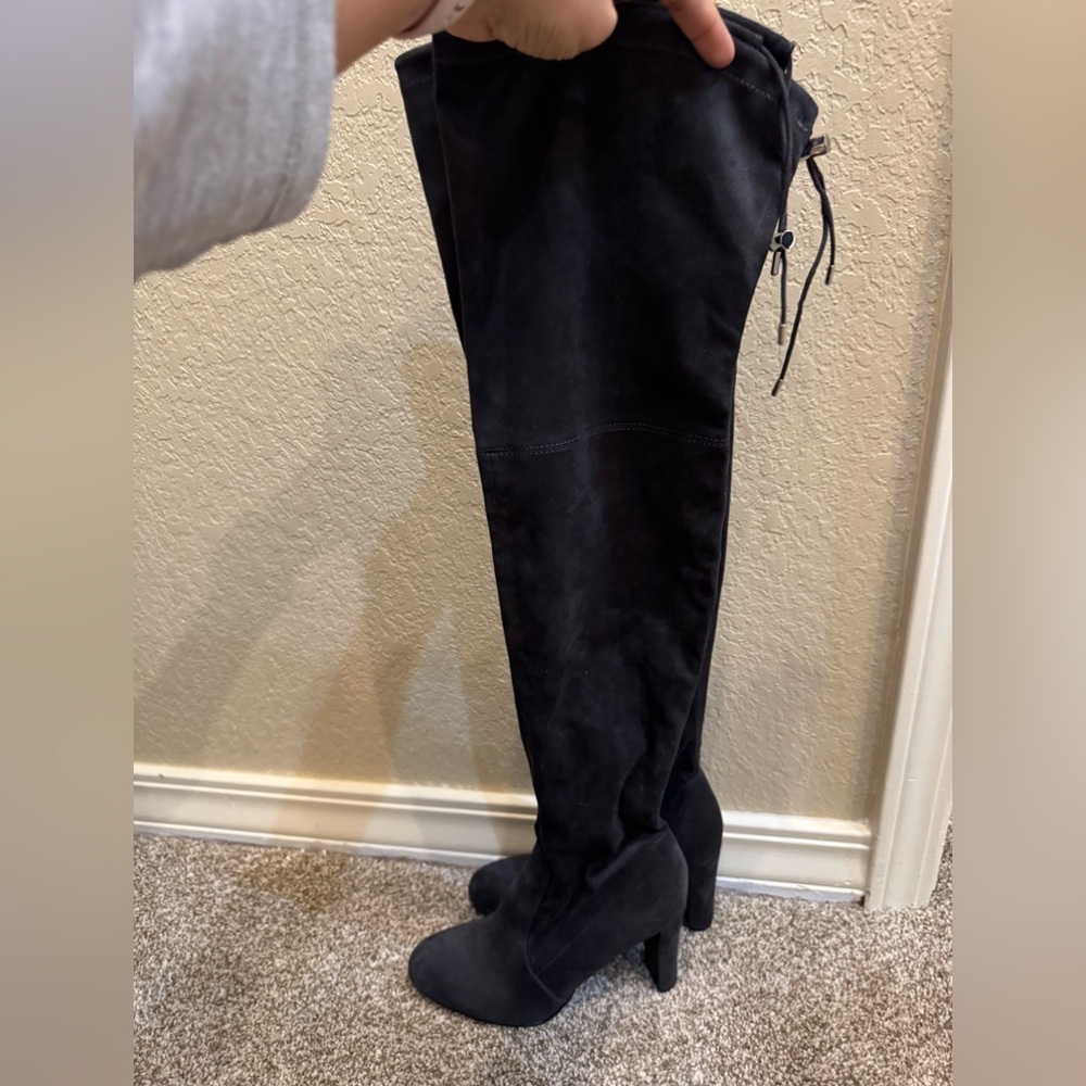 Sam‎ Edelman Women's Kent Black Suede Over The Knee Boots Size 6.5